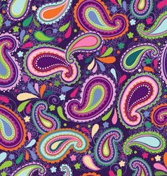 Awesome seamless paisley vector image