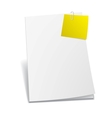 Magazine blank page template for design layout vector image