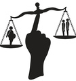 Weight balance vector image