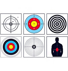 Weapon targets vector image