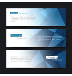 Set of three banners vector image