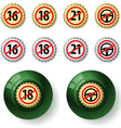 Bottle caps vector image