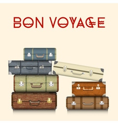 Suitcases vector image