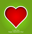 Abstract red heart vector image