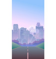 Vertical city background Vertical city background vector image