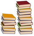 Stack of colorful books vector image