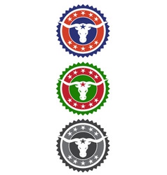 Bull seal vector image