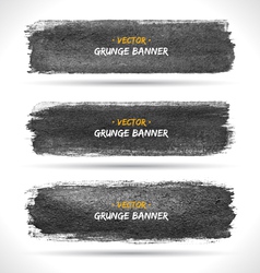 Grunge banners set vector image