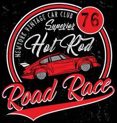 Retro car vintage car sport car Retro car vintage car sport car vector image