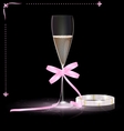 Glamour champagne vector image