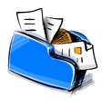 Folder icon cartoon vector image