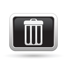 Trash can icon vector image