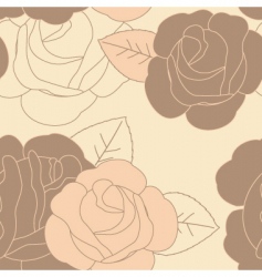 Seamless floral pattern vector image