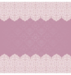Wedding invitation ornament flowers vector image