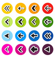 Colorful Circle Arrows Set vector image