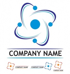 Logo nuclear power station vector image