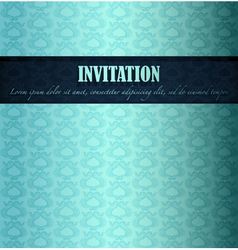Sea theme invitation vector image