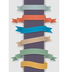 Retro ribbons vector image