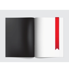 Magazine blank page template for design layout vector image