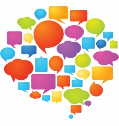 Dialog bubbles vector image