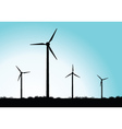 Windmills vector image