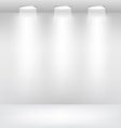 Empty Showcase Stage with Lights vector image