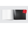 Magazine blank page template for design layout vector image