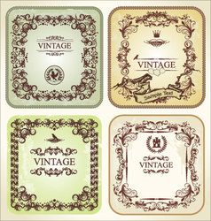 Decorative vintage frame vector image