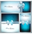 Holiday banners with ribbons background vector image