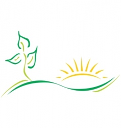 Ecology logo vector image