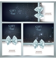 Holiday banners with ribbons background vector image