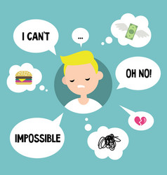 Boy thinking Royalty Free Vector Image - VectorStock