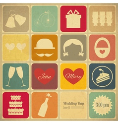 Wedding Invitation Card vector image