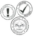 Sign stamp certified vector image