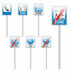 Road signs vector image