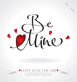Be mine hand lettering vector image