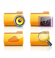 Folder icons vector image