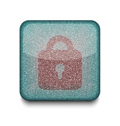 Lock icon vector image