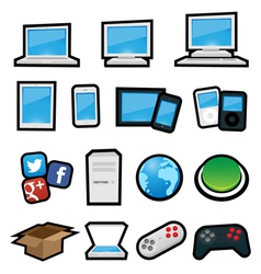 Cartoon Computers vector image