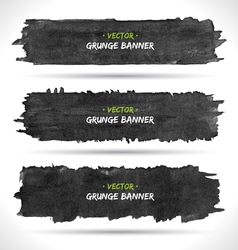 Grunge banners set vector image