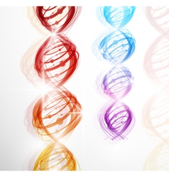 Abstract dna background vector image