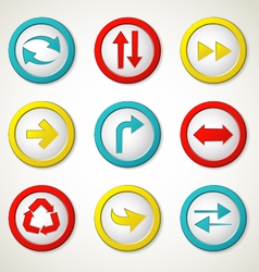 Arrow buttons vector image