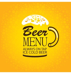 Beer menu vector image
