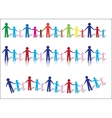 Paper People Families vector image