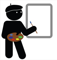 Artist vector image