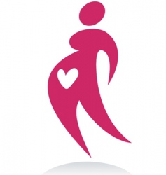 Pregnant vector image
