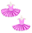 Dance dress on a hanger Dance dress on a hanger vector image