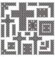 Celtic borders vector image