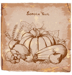 Art vegetables2 vector image