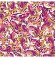 Colorful seamless paisley background vector image